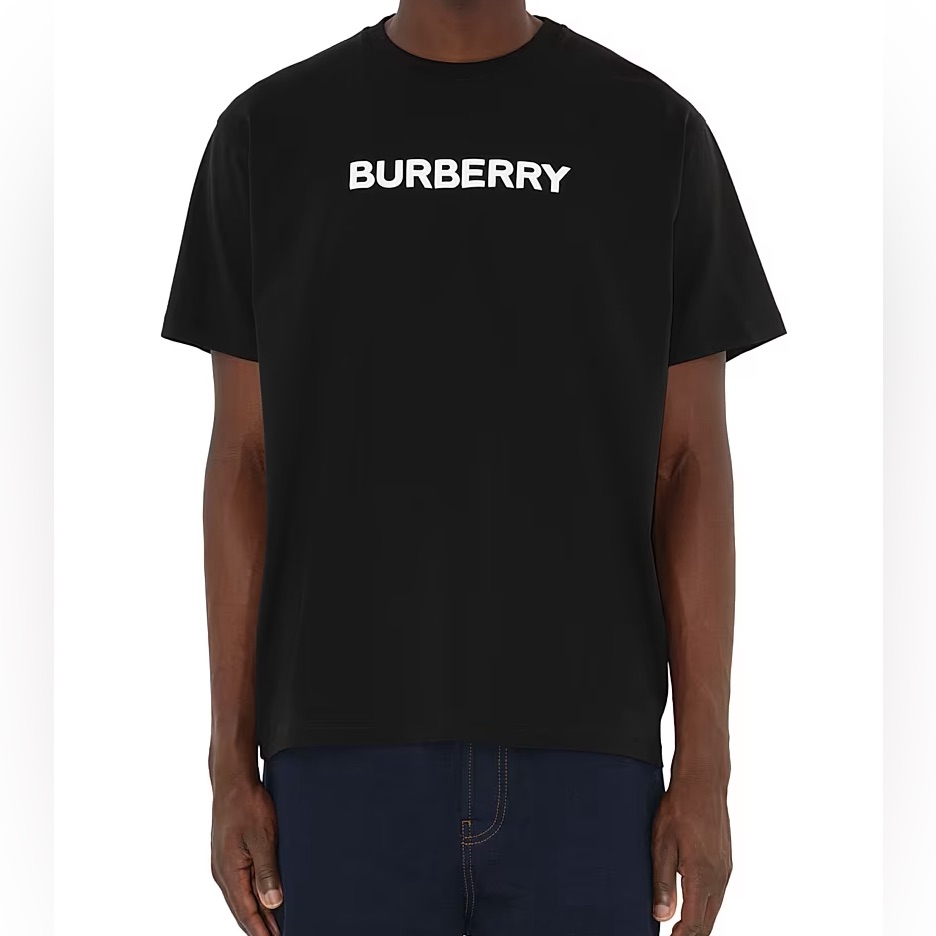 Burberry Harriston Logo Cotton T-Shirt Nwt Msrp $540 Size L